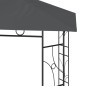 vidaXL Cenador gris antracita 3x3x2,7 m 160 g/m²