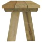vidaXL Banco de jardín madera maciza de pino impregnada 110 cm vidaXL Banco de jardín madera maciza de pino impregnada 110 cm