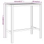 vidaXL Mesa de bar de madera de pino impregnada 110x60x110 cm vidaXL Mesa de bar de madera de pino impregnada 110x60x110 cm