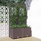 vidaXL Jardinera con enrejado PP marrón 80x40x136 cm vidaXL Jardinera con enrejado PP marrón 80x40x136 cm