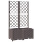 vidaXL Jardinera con enrejado PP marrón 80x40x136 cm vidaXL Jardinera con enrejado PP marrón 80x40x136 cm