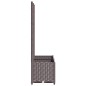vidaXL Jardinera con enrejado PP marrón 80x40x136 cm vidaXL Jardinera con enrejado PP marrón 80x40x136 cm