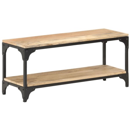 vidaXL Mesa de centro de madera maciza de mango 90x30x40 cm