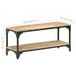 vidaXL Mesa de centro de madera maciza de mango 90x30x40 cm