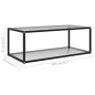 vidaXL Mesa de centro transparente vidrio templado 100x50x35 cm vidaXL Mesa de centro transparente vidrio templado 100x50x35 cm