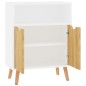 vidaXL Aparador madera de ingeniería blanco y roble Sonoma 60x30x72 cm vidaXL Aparador madera de ingeniería blanco y roble Sonoma 60x30x72 cm