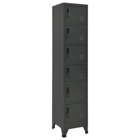 vidaXL Taquilla de acero gris antracita 38x40x180 cm