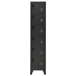 vidaXL Taquilla de acero gris antracita 38x40x180 cm