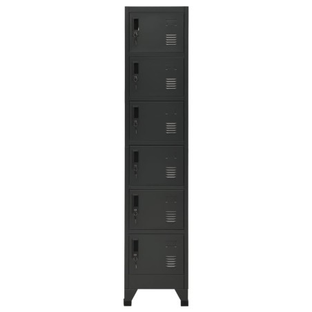 vidaXL Taquilla de acero gris antracita 38x40x180 cm
