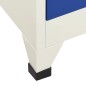 vidaXL Taquilla de acero gris y azul 90x40x180 cm