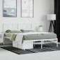 vidaXL Estructura de cama de metal con cabecero blanca 150x200 cm vidaXL Estructura de cama de metal con cabecero blanca 150x200 cm