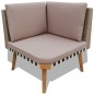 vidaXL Set de muebles de jardín 4 piezas y cojines ratán PE gris vidaXL Set de muebles de jardín 4 piezas y cojines ratán PE gris