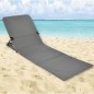 HI Esterilla silla plegable de playa PVC gris HI Esterilla silla plegable de playa PVC gris