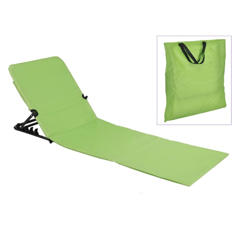 HI Esterilla silla plegable de playa PVC verde HI Esterilla silla plegable de playa PVC verde