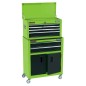 Draper Tools Armario y caja herramientas ruedas verde 61,6x33x99,8cm Draper Tools Armario y caja herramientas ruedas verde 61,6x33x99,8cm