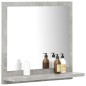 vidaXL Espejo de baño madera contrachapada gris hormigón 40x10,5x37 cm vidaXL Espejo de baño madera contrachapada gris hormigón 40x10,5x37 cm