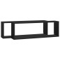 vidaXL Estantes cubo de pared 2 uds contrachapado negro 80x15x26,5 cm vidaXL Estantes cubo de pared 2 uds contrachapado negro 80x15x26,5 cm
