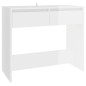 vidaXL Mesa consola madera contrachapada blanco brillo 89x41x76,5 cm vidaXL Mesa consola madera contrachapada blanco brillo 89x41x76,5 cm