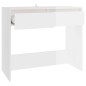 vidaXL Mesa consola madera contrachapada blanco brillo 89x41x76,5 cm vidaXL Mesa consola madera contrachapada blanco brillo 89x41x76,5 cm