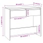 vidaXL Mesa consola madera contrachapada blanco brillo 89x41x76,5 cm vidaXL Mesa consola madera contrachapada blanco brillo 89x41x76,5 cm