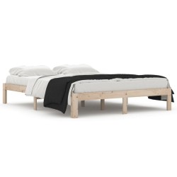 vidaXL Estructura de cama madera maciza 150x200 cm