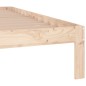 vidaXL Estructura de cama madera maciza 150x200 cm vidaXL Estructura de cama madera maciza 150x200 cm