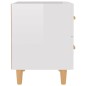 vidaXL Mesita de noche blanco brillante 40x35x47,5 cm vidaXL Mesita de noche blanco brillante 40x35x47,5 cm