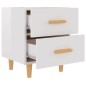vidaXL Mesita de noche blanco brillante 40x35x47,5 cm vidaXL Mesita de noche blanco brillante 40x35x47,5 cm