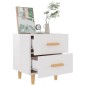 vidaXL Mesita de noche blanco brillante 40x35x47,5 cm vidaXL Mesita de noche blanco brillante 40x35x47,5 cm