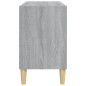 vidaXL Mueble de TV con patas madera maciza gris Sonoma 69,5x30x50 cm vidaXL Mueble de TV con patas madera maciza gris Sonoma 69,5x30x50 cm