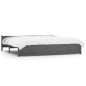 vidaXL Estructura de cama madera maciza gris Super King 180x200 cm