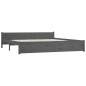 vidaXL Estructura de cama madera maciza gris Super King 180x200 cm
