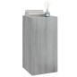 vidaXL Mueble para TV 2 uds contrachapado gris Sonoma 30,5x30x60 cm