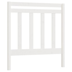 vidaXL Cabecero de cama madera maciza de pino blanco 106x4x100 cm