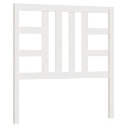 vidaXL Cabecero de cama madera maciza de pino blanco 106x4x100 cm