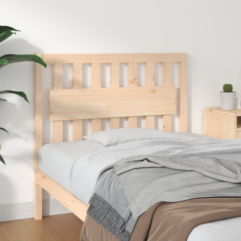 vidaXL Cabecero de cama madera maciza de pino 105,5x4x100 cm vidaXL Cabecero de cama madera maciza de pino 105,5x4x100 cm