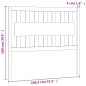 vidaXL Cabecero de cama madera maciza de pino 105,5x4x100 cm vidaXL Cabecero de cama madera maciza de pino 105,5x4x100 cm