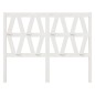 vidaXL Cabecero de cama madera maciza de pino blanco 156x4x100 cm vidaXL Cabecero de cama madera maciza de pino blanco 156x4x100 cm