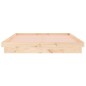 vidaXL Estructura de cama con LED madera maciza 140x190 cm vidaXL Estructura de cama con LED madera maciza 140x190 cm