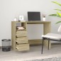 vidaXL Escritorio cajones madera contrachapada Sonoma 102x50x76 cm vidaXL Escritorio cajones madera contrachapada Sonoma 102x50x76 cm