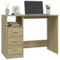 vidaXL Escritorio cajones madera contrachapada Sonoma 102x50x76 cm vidaXL Escritorio cajones madera contrachapada Sonoma 102x50x76 cm