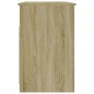 vidaXL Escritorio cajones madera contrachapada Sonoma 102x50x76 cm vidaXL Escritorio cajones madera contrachapada Sonoma 102x50x76 cm