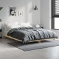 vidaXL Estructura de cama madera contrachapada roble Sonoma 140x190 cm