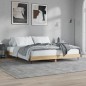 vidaXL Estructura de cama madera contrachapada roble Sonoma 180x200 cm vidaXL Estructura de cama madera contrachapada roble Sonoma 180x200 cm