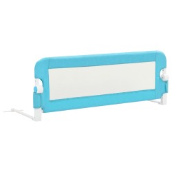 vidaXL Barandilla de seguridad cama de niño poliéster azul 120x42 cm