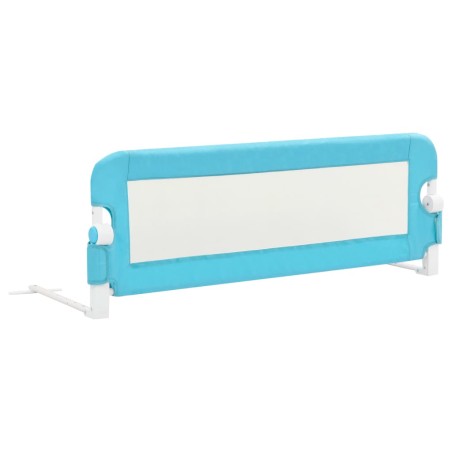 vidaXL Barandilla de seguridad cama de niño poliéster azul 120x42 cm