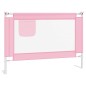 vidaXL Barandilla de seguridad cama de niño tela rosa 90x25 cm vidaXL Barandilla de seguridad cama de niño tela rosa 90x25 cm