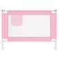 vidaXL Barandilla de seguridad cama de niño tela rosa 90x25 cm vidaXL Barandilla de seguridad cama de niño tela rosa 90x25 cm