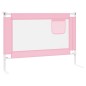 vidaXL Barandilla de seguridad cama de niño tela rosa 90x25 cm vidaXL Barandilla de seguridad cama de niño tela rosa 90x25 cm