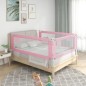 vidaXL Barandilla de seguridad cama de niño rosa tela 140x25 cm vidaXL Barandilla de seguridad cama de niño rosa tela 140x25 cm